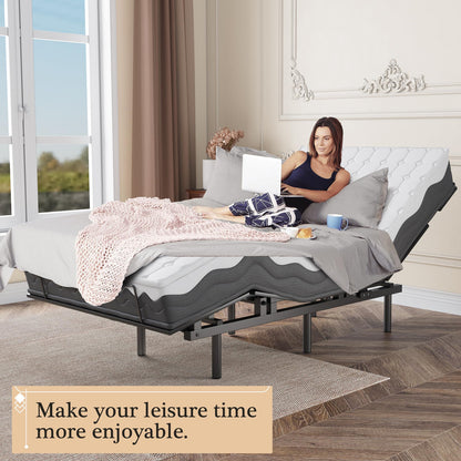 Adjustable Bed Frame -Wireless Remote -Memory Function -Adjustable Bed Base -Head and Foot Lift Incline -Zero Gravity -Quiet Motor for Lying Down