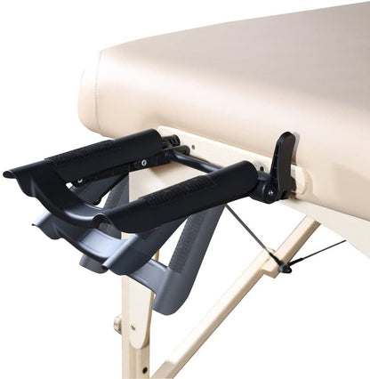 30 in Montour Lx Massage Table Package with 3 in Memory Foam, Dove Grey