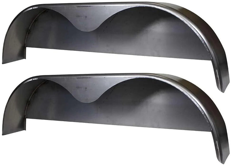 72x10-3/4 Tandem Axle Steel Trailer Fender with Back Plate Welded in 2-Pack