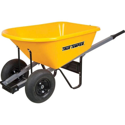 6 Cu. Ft. Poly Wheelbarrow with Dual Wheels RP6DWLG8