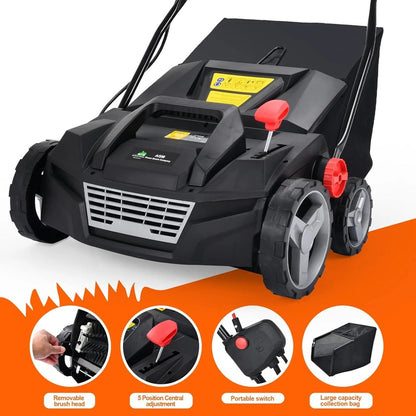 Artificial Turf Broom Yard Power Brush with Collection Box Sweepy Box