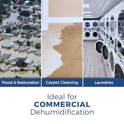Alorair Commercial Dehumidifier 113 Pint, with Drain Hose for Crawl Spaces, Basements