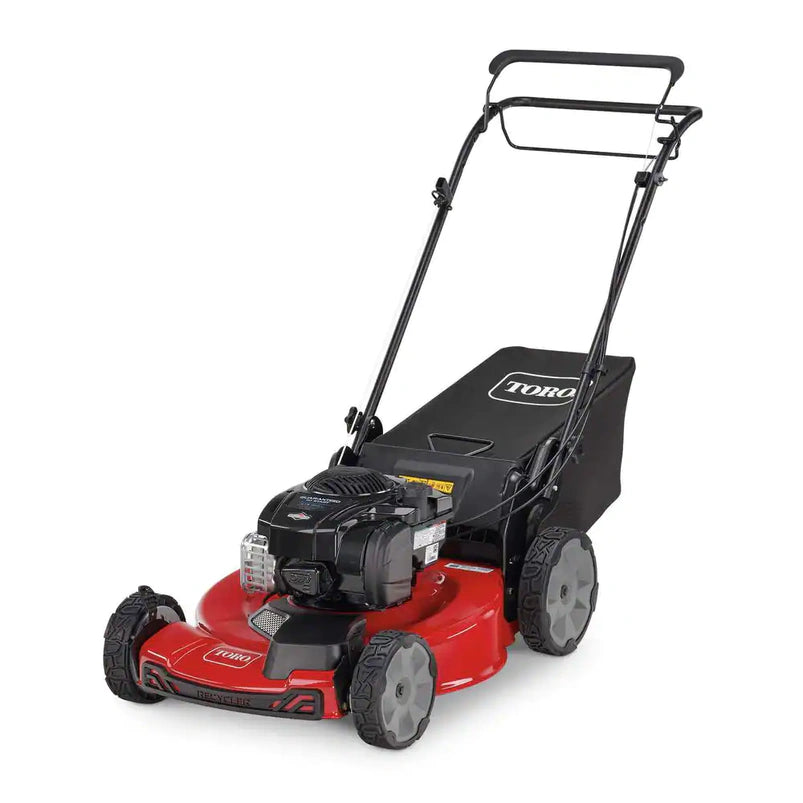 Toro 21442 22 In. Recycler Briggs and Stratton High Wheel Fwd Gas Walk Behind Self Propelled Lawn Mower with Super Bagger