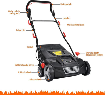 Artificial Turf Broom Yard Power Brush with Collection Box Sweepy Box