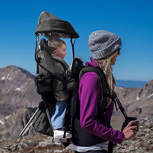 Besrey Child Carrier Lightweight Child Toddler Kids Carrier Backpack for Camping Hiking Grey