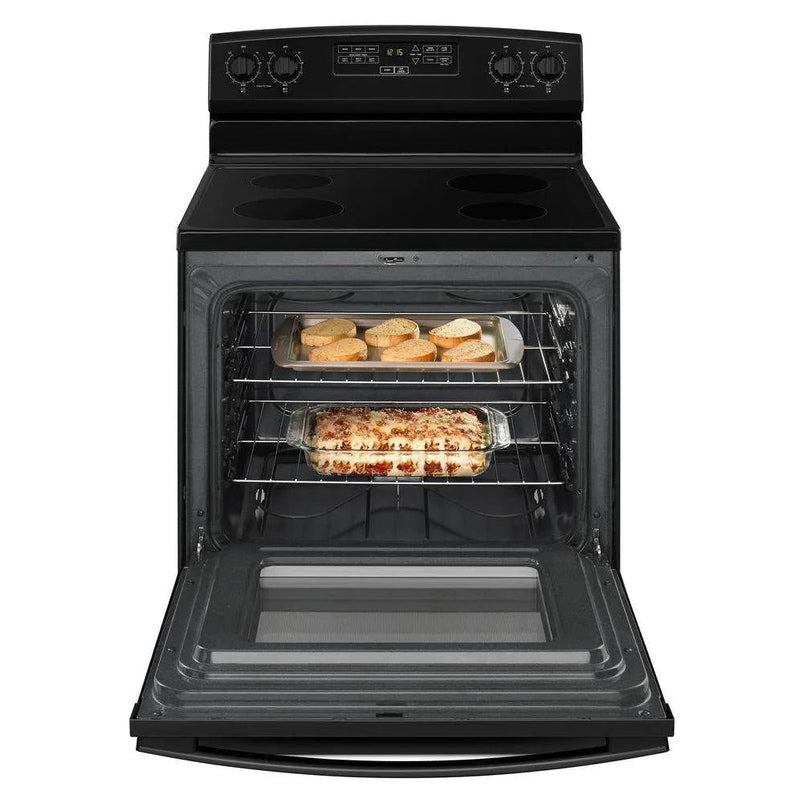 4.8 Cu. Ft. Electric Range in Stainless Steel Black