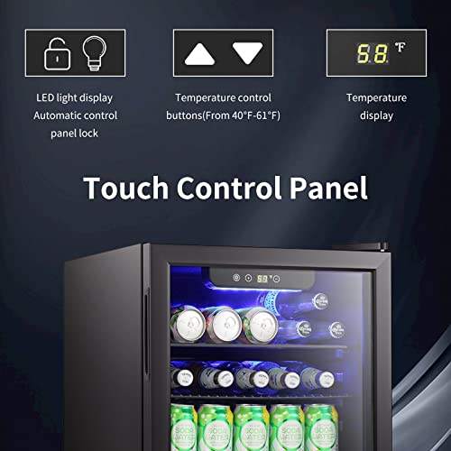 Antarctic Star Mini Fridge-95 CAN Beverage Refrigerator