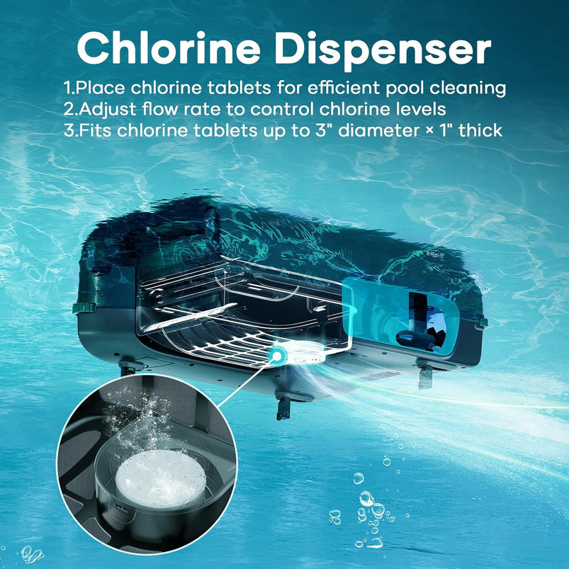 Aiper Surfer S2 Solar Pool Skimmer with App Support, 24/7 Cleaning, Dual Charging Modes, Smart Obstacle Avoidance, Ideal for All Swimming Pool Types
