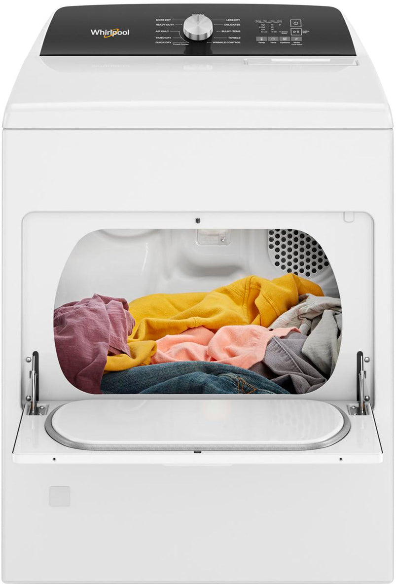 Whirlpool, 7.0 Cu. Ft. Gas Dryer with Moisture Sensing, White, 2025
