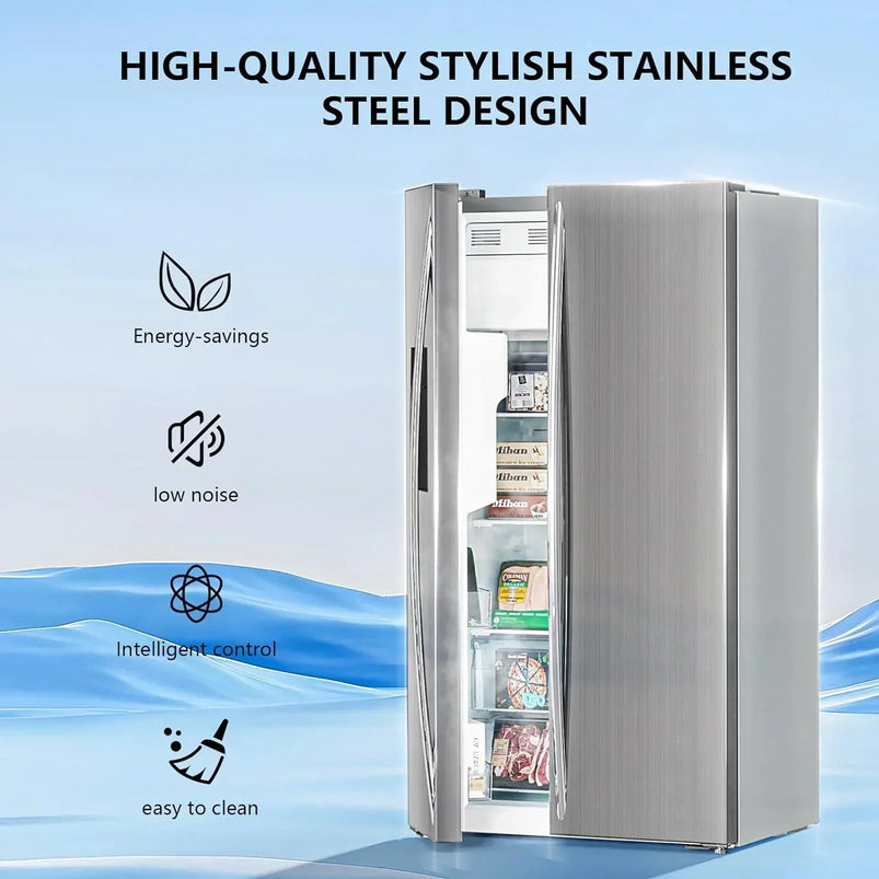 36" Side by Side 20.01 Cu. Ft. Built-in Refrigerator with Freezer and Ice Maker Included