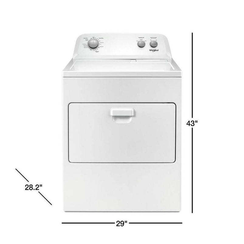 7.0 Cu. Ft. Electric Dryer, AutoDry System, Wrinkle Shieldtm, White