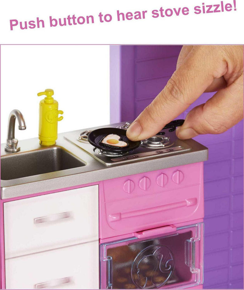 Barbie Dreamhouse Dollhouse with 70 Plus Accessories, Working Elevator, Lights and Sounds