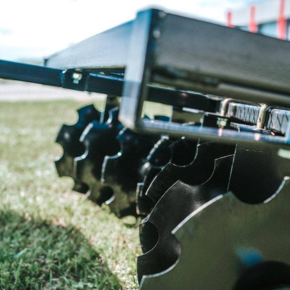 Titan Distributors Inc. 4-Ft Notched Disc Harrow Attachment Pull Behind for ATV and UTV 2-in Towball Hitch NO250072, 2025