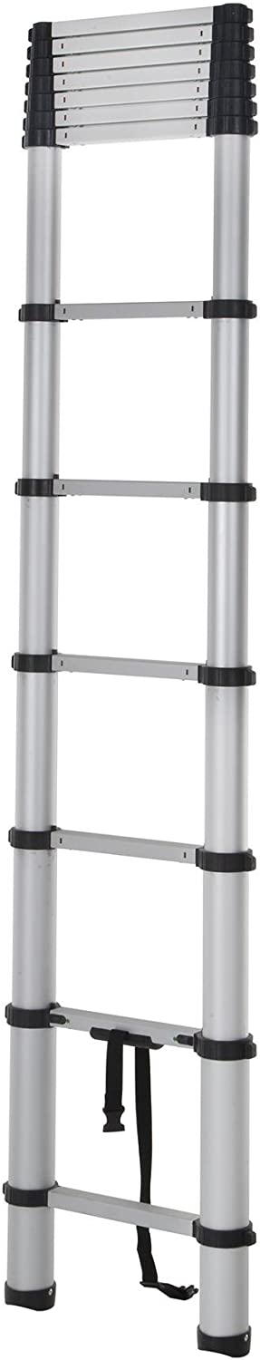 20313T1ASE SmartClose Telescoping Aluminum Ladder with Pinch-Free, Soft-Close Locking Mechanism 300-Pound Capacity