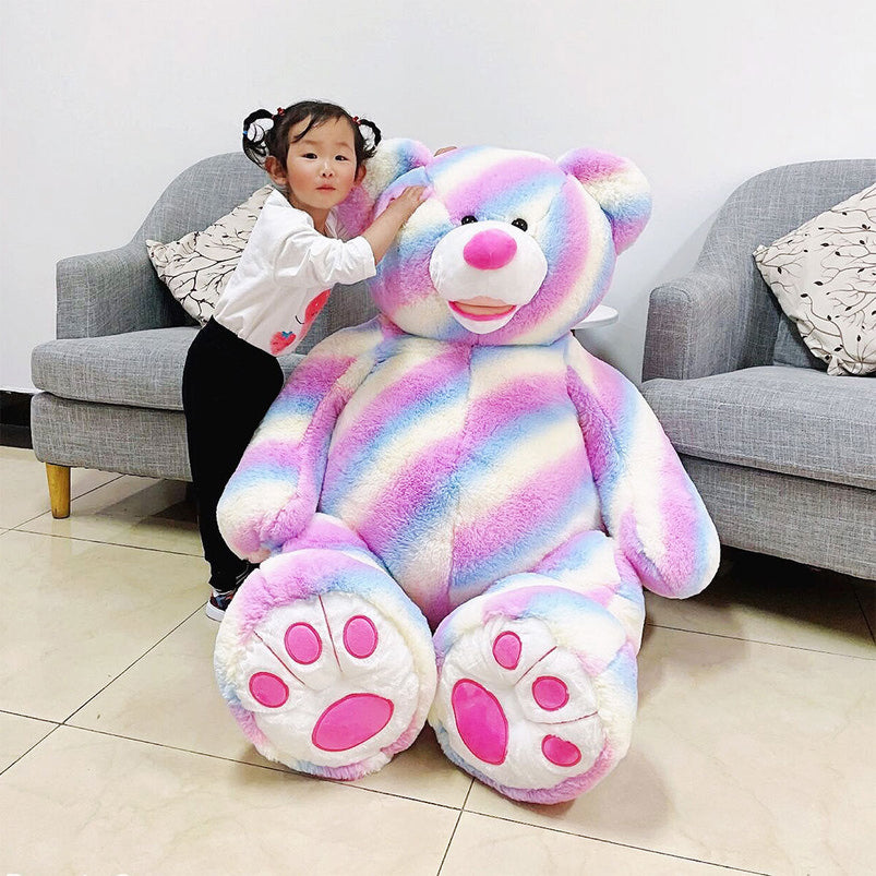 53 Inch 1.3m Hugfun Plush Rainbow Teddy Bear