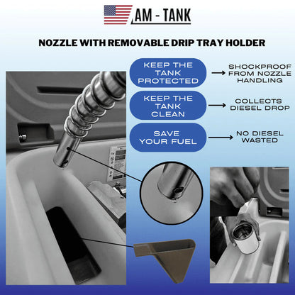 Am-Tank 105gl Diesel Plus 13gl Def Combo Portable Tank with 12V Pumps