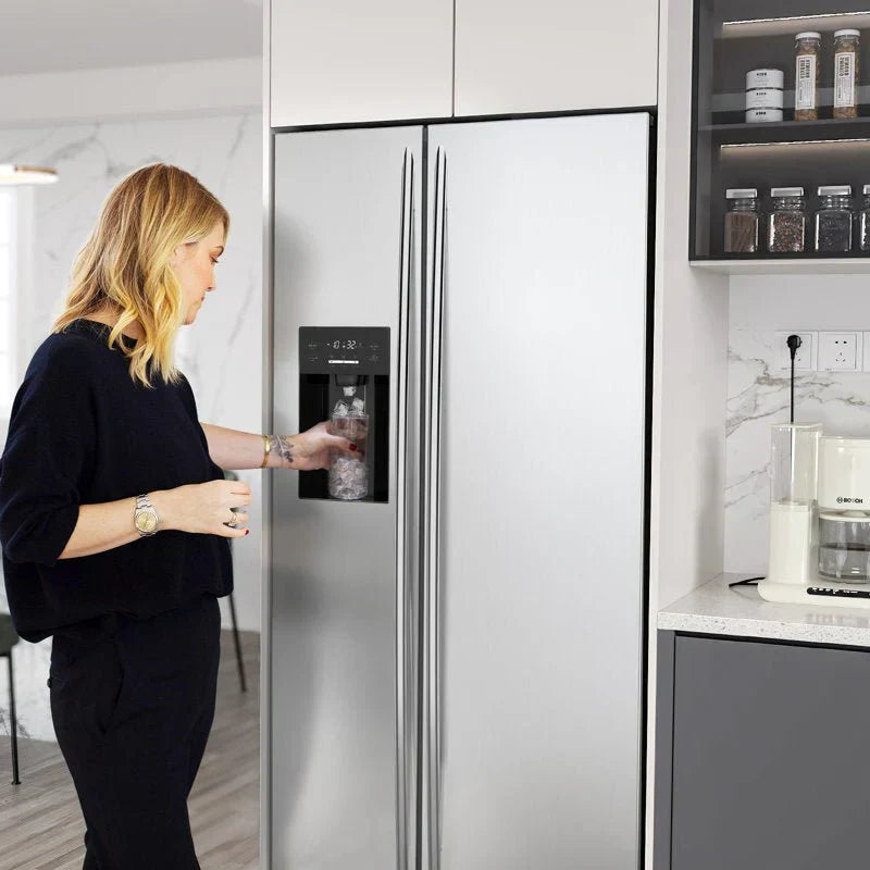 36" Side by Side 20.01 Cu. Ft. Built-in Refrigerator with Freezer and Ice Maker Included