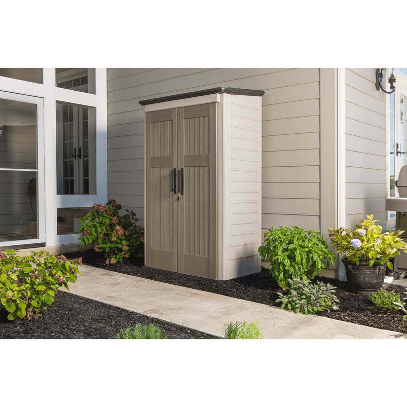 Rubbermaid Outdoor Storage Shed, 52 Cu. Ft, Weather-Resistant, Lockable Doors