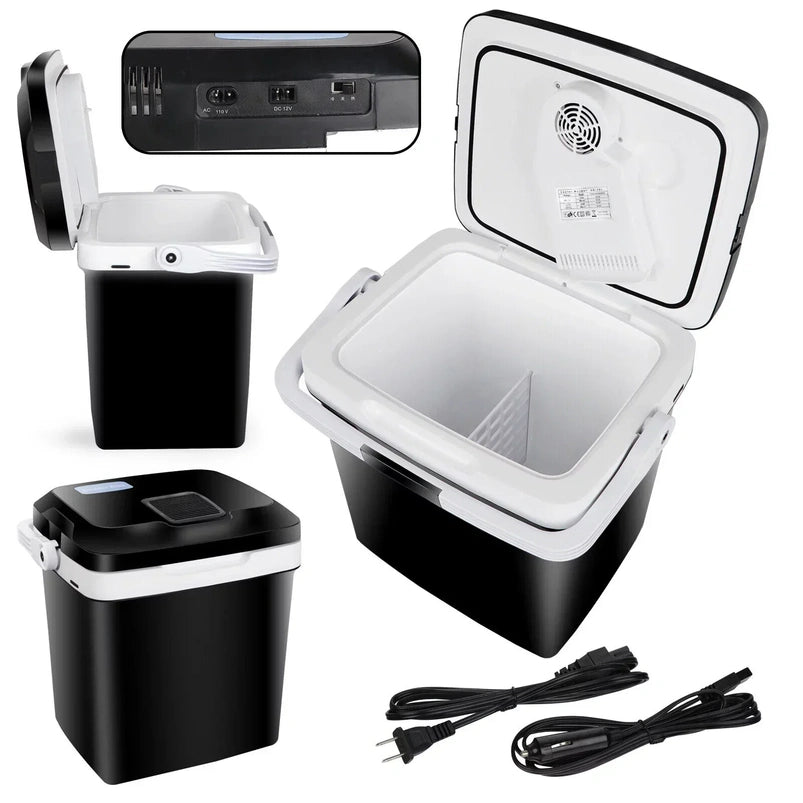 Newest Portable Iceless Thermoelectric Cooler Warmer Low Noise Car Electric Refrigerator Mini Fridge for Car Travel Trip Caming
