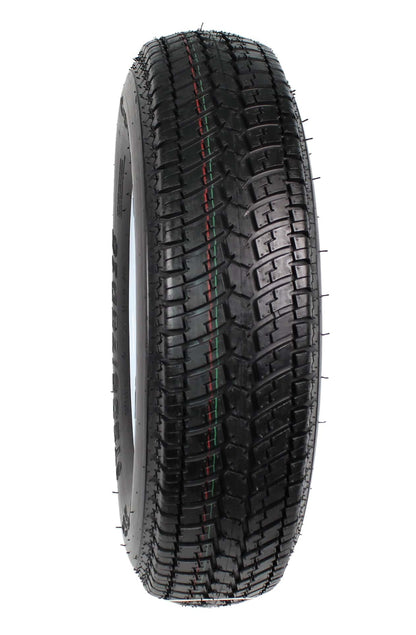 2-Pack Trailer Tire on Rim ST205/75D15 205/75 D 15 In. Lrc 5 Hole White Spoke