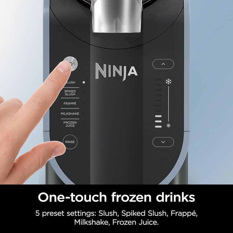 Slushi with Rapidchill Technology, 88 oz. Frozen Drink and Slushie Machine, 5 Preset Programs, Margaritas, Frappes, Premium Accents, Black, FS301