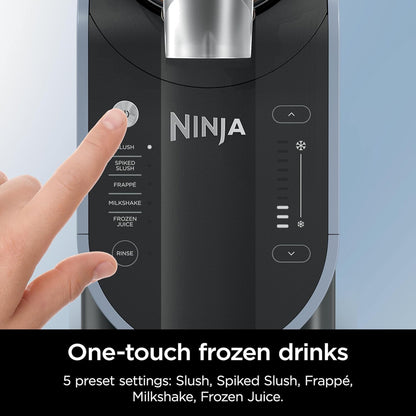 Slushi with Rapidchill Technology, 88 oz. Frozen Drink and Slushie Machine, 5 Preset Programs, Margaritas, Frappes, Premium Accents, Black, FS301