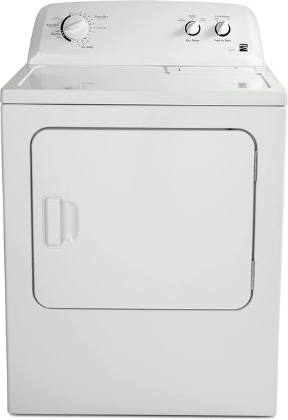 29 in Front Load Electric Dryer with Wrinkle Guard and 7.0 Cubic Ft. Total Capacity, White