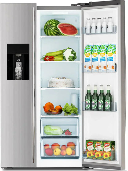 36" Side by Side 20.01 Cu. Ft. Built-in Refrigerator with Freezer and Ice Maker Included