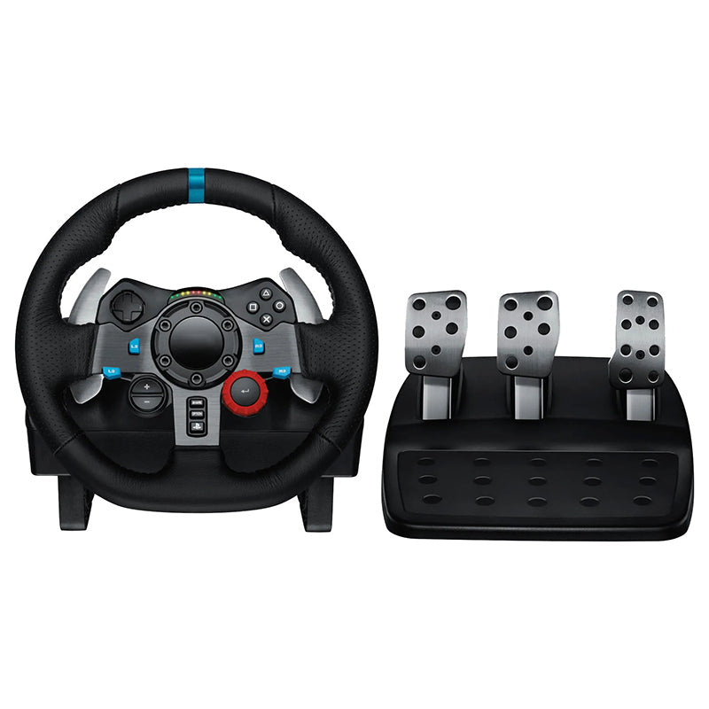 G29 Driving Force Racing Wheel and Floor Pedals for PS5, PS4, Pc, Mac, Black