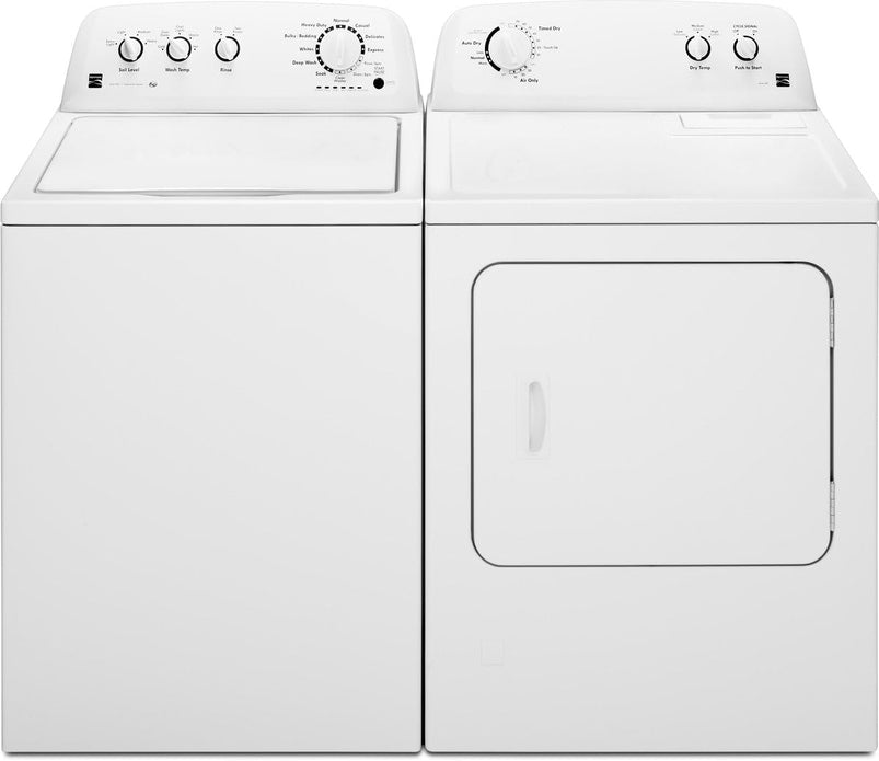 29 in Front Load Electric Dryer with Wrinkle Guard and 7.0 Cubic Ft. Total Capacity, White