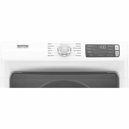 MED6630HW Front-Loading Electric Dryer, White