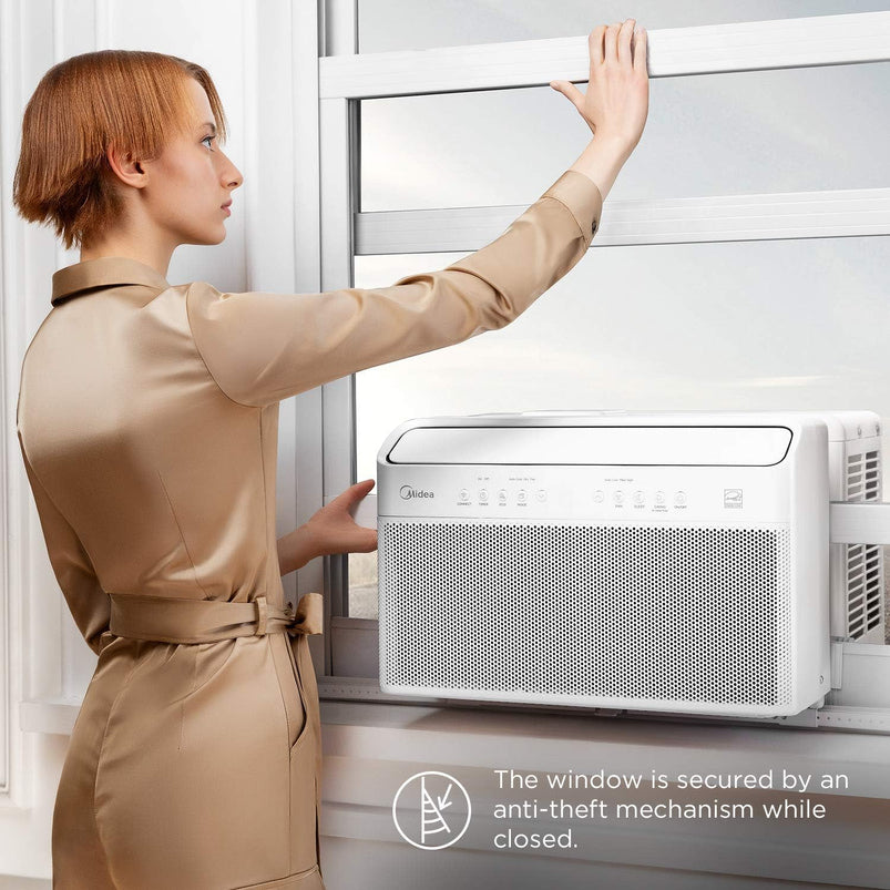 U-Shaped Inverter Window Air Conditioner 12, 000BTU with Open Window Flexibility, Robust Installation, Extreme Quiet, 35% Energy Saving, Smart Control