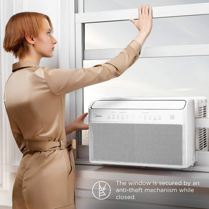 U-Shaped Inverter Window Air Conditioner 12, 000BTU with Open Window Flexibility, Robust Installation, Extreme Quiet, 35% Energy Saving, Smart Control