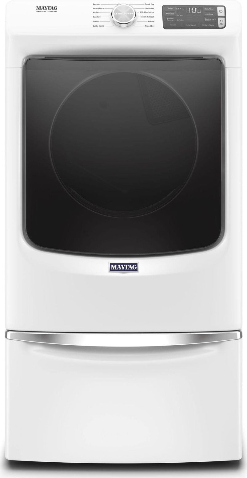 MED6630HW Front-Loading Electric Dryer, White