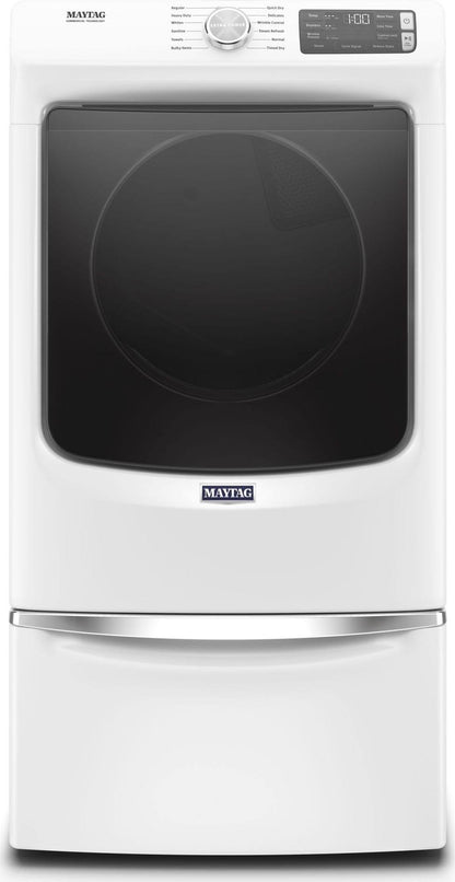 MED6630HW Front-Loading Electric Dryer, White