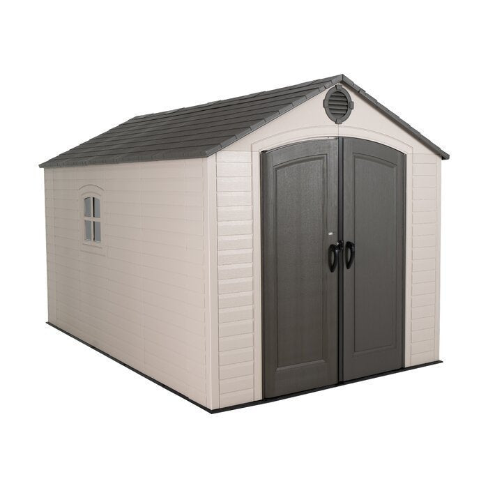 8 Ft. W x 12.5 Ft. D Plastic Storage Shed