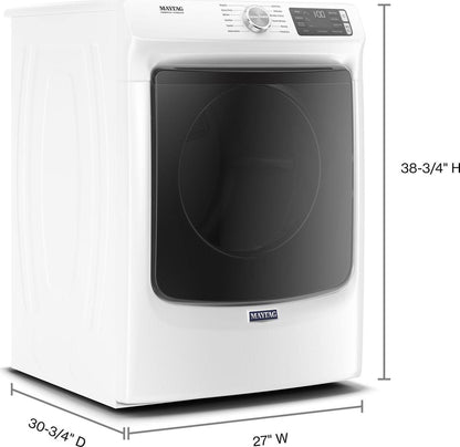 MED6630HW Front-Loading Electric Dryer, White