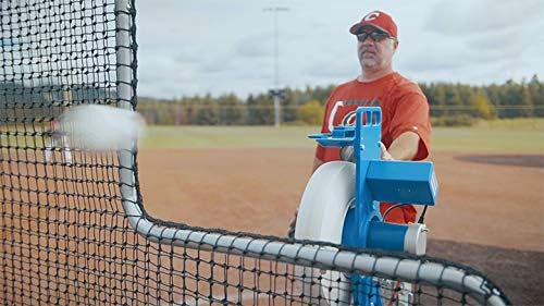 Jugs Mvp Combo Pitching Machine Adjustable up to 60 MPH, for Baseball and Softball, Ideal for Pitching-Machine Leagues