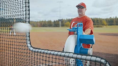 Jugs Mvp Combo Pitching Machine Adjustable up to 60 MPH, for Baseball and Softball, Ideal for Pitching-Machine Leagues