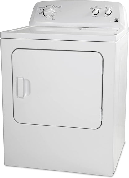 29 in Front Load Electric Dryer with Wrinkle Guard and 7.0 Cubic Ft. Total Capacity, White