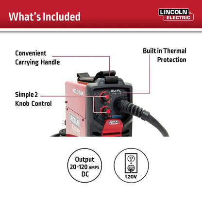 Lincoln Electric Weld-Pak 90i Fc Flux-Cored Wire Feeder Welder No Gas K5255-1