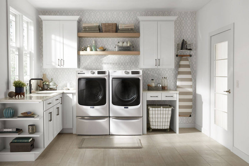 MED6630HW Front-Loading Electric Dryer, White