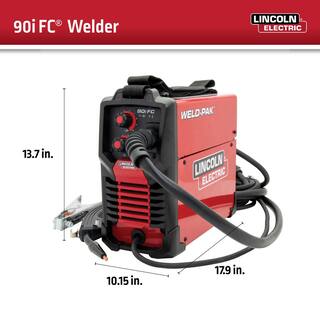 Lincoln Electric Weld-Pak 90i Fc Flux-Cored Wire Feeder Welder No Gas K5255-1