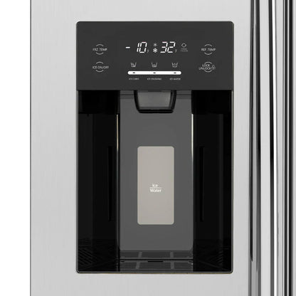 36" Side by Side 20.01 Cu. Ft. Built-in Refrigerator with Freezer and Ice Maker Included