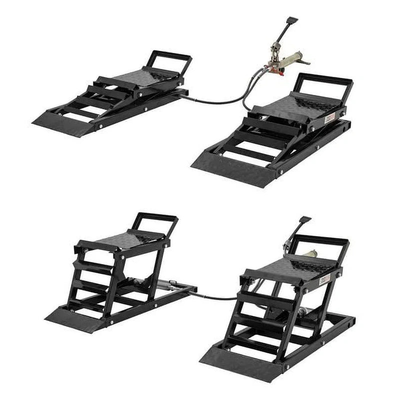 Black Widow Hydraulic Car Lift with Ramp, 3,000 lb. Per Pair Capacity