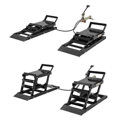 Black Widow Hydraulic Car Lift with Ramp, 3,000 lb. Per Pair Capacity