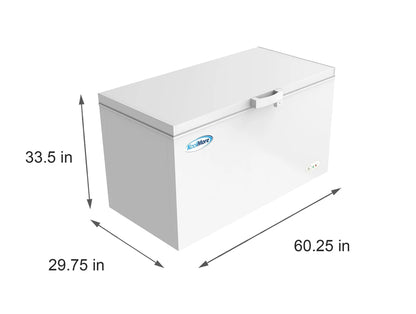 60 In. Commercial Chest Freezer 16 Cu Ft