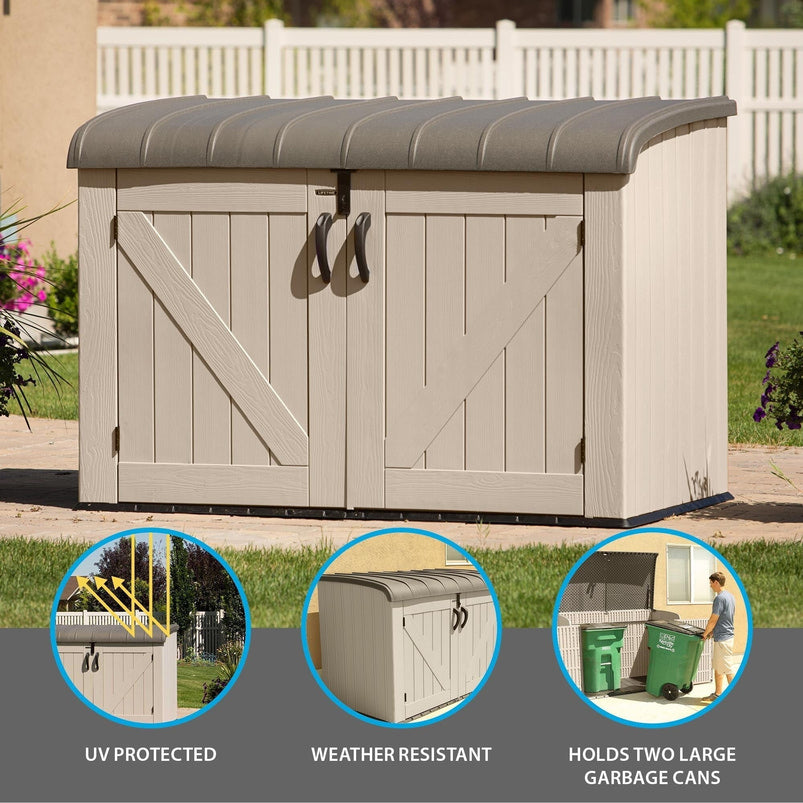 Lifetime Horizontal Storage Shed 75 Cubic Feet, 60170