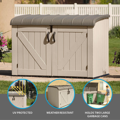 Lifetime Horizontal Storage Shed 75 Cubic Feet, 60170