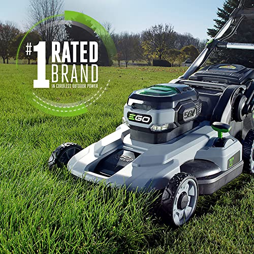 Power Plus LM2101 21-Inch 56-Volt Lithium-Ion Cordless Lawn Mower 5.0Ah Battery